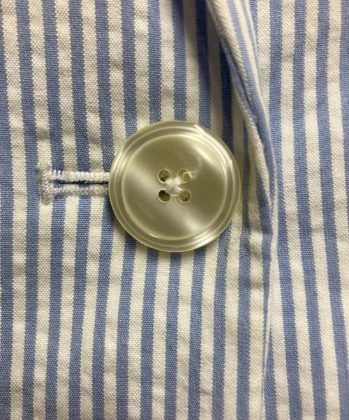 BROOKS BROTHERS（ブルックスブラザーズ）BROOKS BROTHERS (ブルックスブラザーズ) ストレッチコットンシアサッカー1ボタンジャケット スカイブルー×ホワイト サイズ:4の古着・服飾アイテム