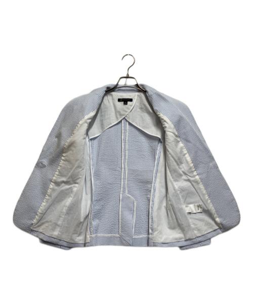 BROOKS BROTHERS（ブルックスブラザーズ）BROOKS BROTHERS (ブルックスブラザーズ) ストレッチコットンシアサッカー1ボタンジャケット スカイブルー×ホワイト サイズ:4の古着・服飾アイテム