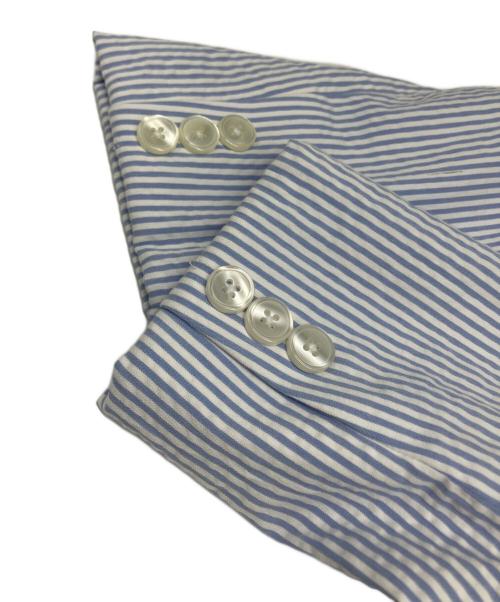 BROOKS BROTHERS（ブルックスブラザーズ）BROOKS BROTHERS (ブルックスブラザーズ) ストレッチコットンシアサッカー1ボタンジャケット スカイブルー×ホワイト サイズ:4の古着・服飾アイテム