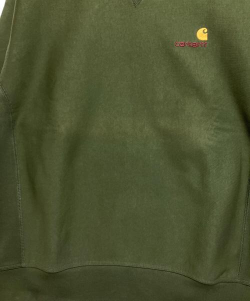 CarHartt（カーハート）CarHartt (カーハート) アメリカンスクリプトスウェットシャツ グリーン サイズ:Lの古着・服飾アイテム