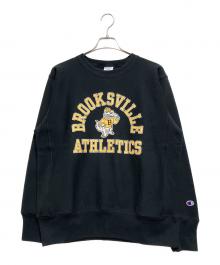 Champion（チャンピオン）の古着「リバースウィーブ(R) クルーネック スウェットシャツ」｜ブラック