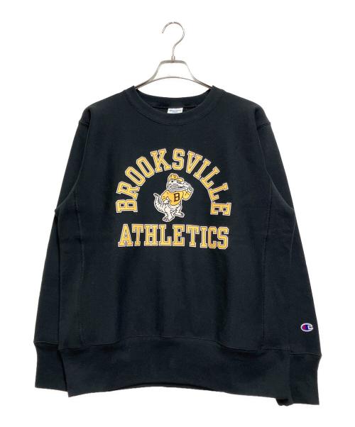 Champion（チャンピオン）Champion (チャンピオン) リバースウィーブ(R) クルーネック スウェットシャツ ブラック サイズ:Lの古着・服飾アイテム