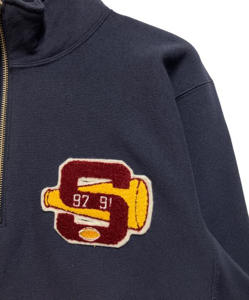 Champion（チャンピオン）Champion (チャンピオン) リバースウィーブ(R) ハーフジップスウェットシャツ ネイビー サイズ:Lの古着・服飾アイテム