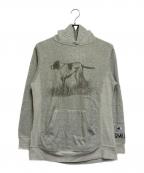Champion×stussy×UNDEFEATEDチャンピオン×ステューシー×アンディフィーテッド）の古着「フーデッドパーカー」｜グレー