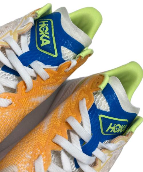 HOKAONEONE（ホカオネオネ）HOKAONEONE (ホカオネオネ) マッハ 6 ホワイト×オレンジ サイズ:US 8.2Eの古着・服飾アイテム