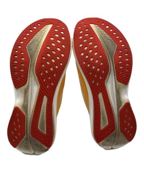 HOKAONEONE（ホカオネオネ）HOKAONEONE (ホカオネオネ) マッハ 6 ホワイト×オレンジ サイズ:US 8.2Eの古着・服飾アイテム