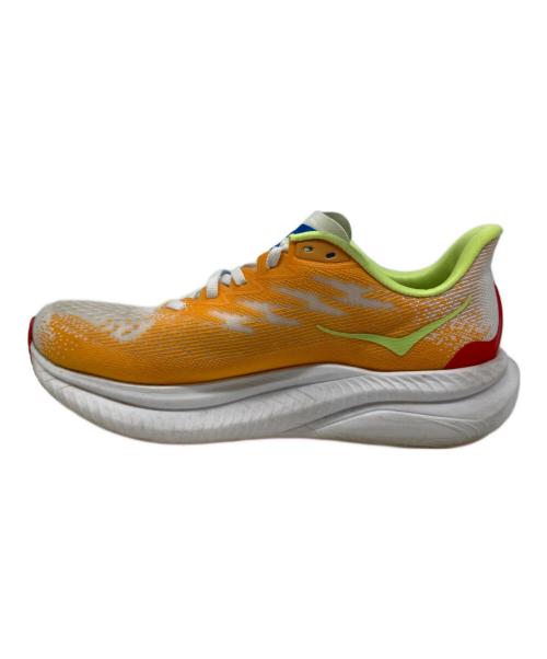 HOKAONEONE（ホカオネオネ）HOKAONEONE (ホカオネオネ) マッハ 6 ホワイト×オレンジ サイズ:US 8.2Eの古着・服飾アイテム