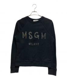 MSGM（エムエスジーエム）の古着「ロゴスウェット」｜ブラック