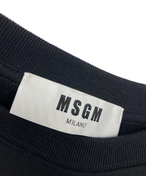 MSGM（エムエスジーエム）MSGM (エムエスジーエム) ロゴスウェット ブラック サイズ:Sの古着・服飾アイテム