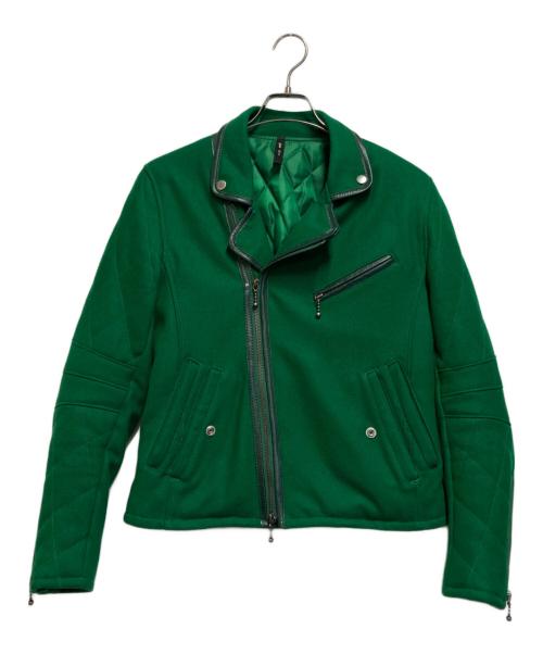 glamb（グラム）glamb (グラム) ダブルライダースジャケット グリーン サイズ:2の古着・服飾アイテム