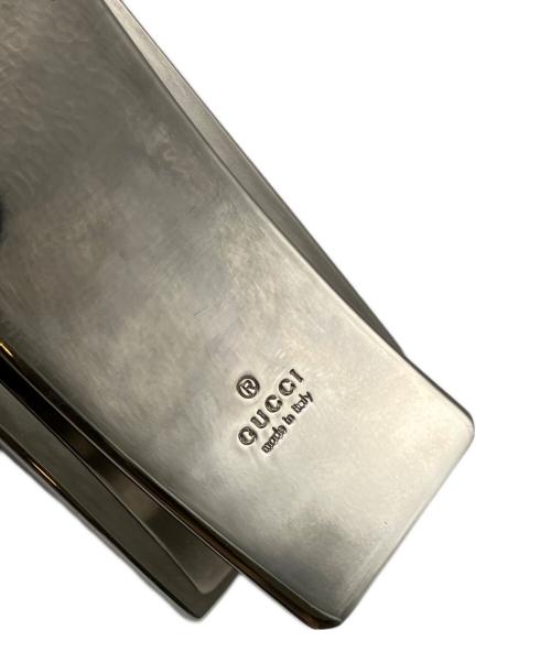 GUCCI（グッチ）GUCCI (グッチ) マネークリップ ブラック×シルバーの古着・服飾アイテム