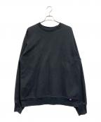 THE NORTHFACE PURPLELABELザ・ノースフェイス パープルレーベル）の古着「フィールド クルーネックスウェットシャツ」｜ブラック