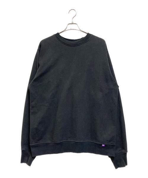 THE NORTHFACE PURPLELABEL（ザ・ノースフェイス パープルレーベル）THE NORTHFACE PURPLELABEL (ザ・ノースフェイス パープルレーベル) フィールド クルーネックスウェットシャツ ブラック サイズ:XLの古着・服飾アイテム