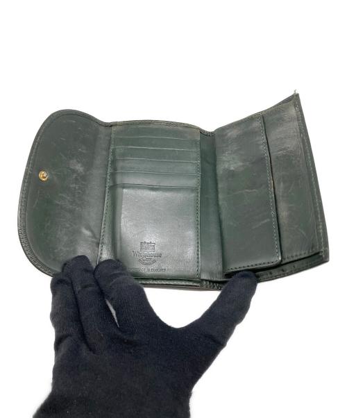 Whitehouse Cox（ホワイトハウスコックス）Whitehouse Cox (ホワイトハウスコックス) 3つ折り財布 グリーンの古着・服飾アイテム