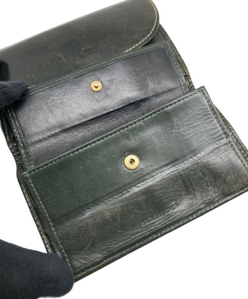 Whitehouse Cox（ホワイトハウスコックス）Whitehouse Cox (ホワイトハウスコックス) 3つ折り財布 グリーンの古着・服飾アイテム