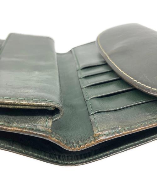 Whitehouse Cox（ホワイトハウスコックス）Whitehouse Cox (ホワイトハウスコックス) 3つ折り財布 グリーンの古着・服飾アイテム