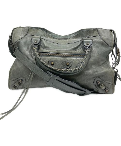 BALENCIAGA（バレンシアガ）BALENCIAGA (バレンシアガ) ザ・シティ ハンドバッグ グリーンの古着・服飾アイテム