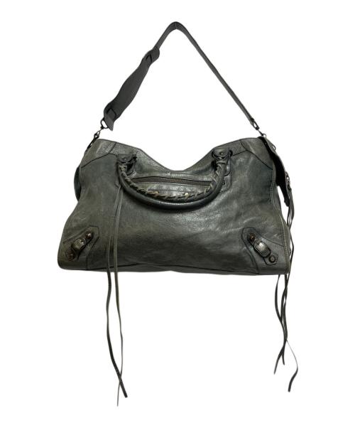 BALENCIAGA（バレンシアガ）BALENCIAGA (バレンシアガ) ザ・シティ ハンドバッグ グリーンの古着・服飾アイテム