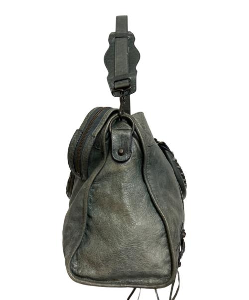 BALENCIAGA（バレンシアガ）BALENCIAGA (バレンシアガ) ザ・シティ ハンドバッグ グリーンの古着・服飾アイテム