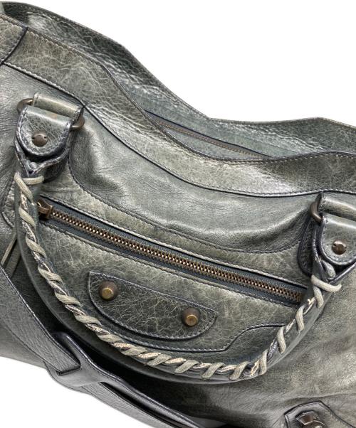 BALENCIAGA（バレンシアガ）BALENCIAGA (バレンシアガ) ザ・シティ ハンドバッグ グリーンの古着・服飾アイテム