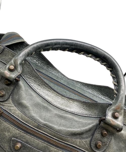 BALENCIAGA（バレンシアガ）BALENCIAGA (バレンシアガ) ザ・シティ ハンドバッグ グリーンの古着・服飾アイテム