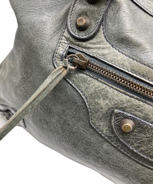 BALENCIAGA（バレンシアガ）BALENCIAGA (バレンシアガ) ザ・シティ ハンドバッグ グリーンの古着・服飾アイテム