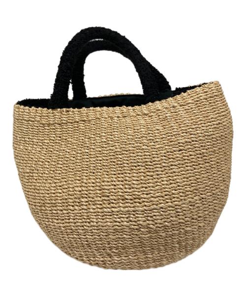 a-jolie（アジョリー）a-jolie (アジョリー) カゴバッグ ベージュ×ブラックの古着・服飾アイテム