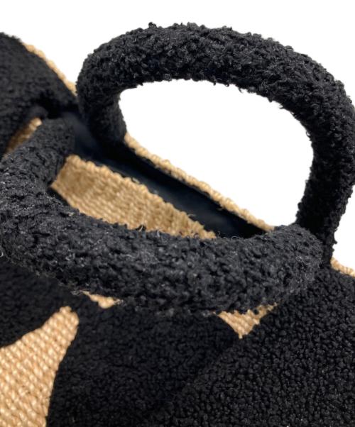 a-jolie（アジョリー）a-jolie (アジョリー) カゴバッグ ベージュ×ブラックの古着・服飾アイテム