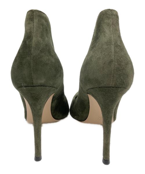 Gianvito Rossi（ジャンヴィト ロッシ）Gianvito Rossi (ジャンヴィト ロッシ) ヒールパンプス カーキ サイズ:36 1/2の古着・服飾アイテム