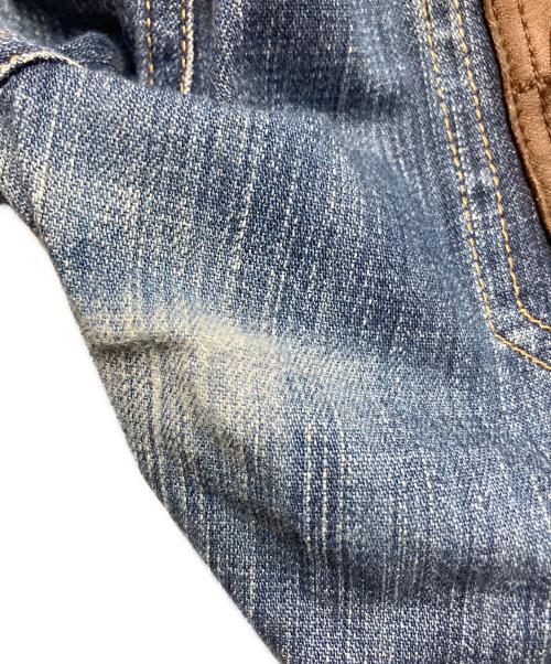 JUNYA WATANABE CdG MAN（ジュンヤ ワタナベ コム デ ギャルソン マン）JUNYA WATANABE CdG MAN (ジュンヤ ワタナベ コム デ ギャルソン マン) 切替デニムパンツ ブルー サイズ:Mの古着・服飾アイテム