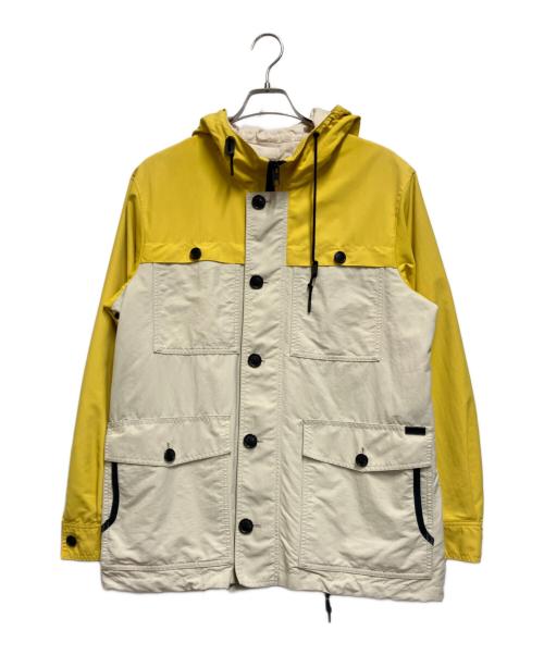 COACH（コーチ）COACH (コーチ) マウンテンパーカー イエロー×ベージュ サイズ:Sの古着・服飾アイテム