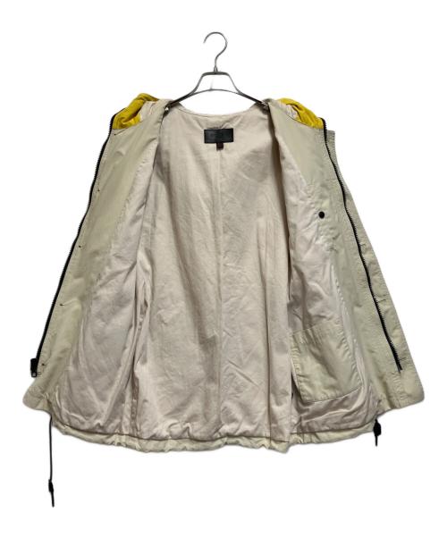COACH（コーチ）COACH (コーチ) マウンテンパーカー イエロー×ベージュ サイズ:Sの古着・服飾アイテム