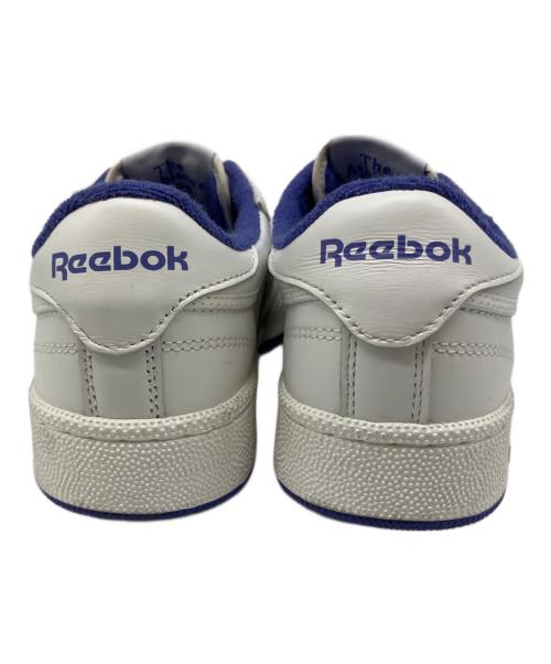 REEBOK（リーボック）REEBOK (リーボック) TOSSTALGIC CLUB C 85 VINTAGE パープル×ホワイト サイズ:USA 7の古着・服飾アイテム