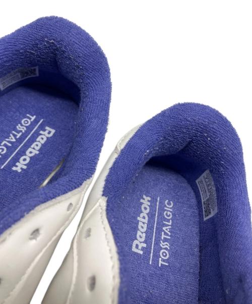 REEBOK（リーボック）REEBOK (リーボック) TOSSTALGIC CLUB C 85 VINTAGE パープル×ホワイト サイズ:USA 7の古着・服飾アイテム