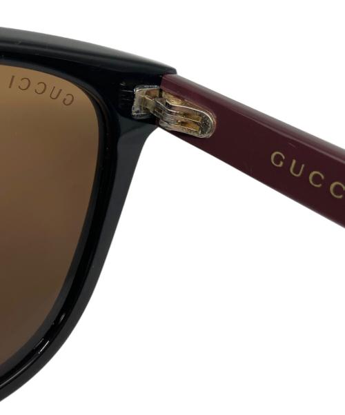 GUCCI（グッチ）GUCCI (グッチ) サングラス ブラウン×ブラック サイズ:55□19-145の古着・服飾アイテム