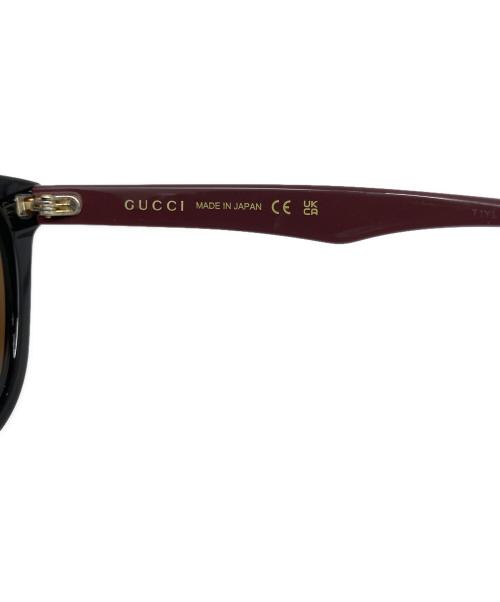 GUCCI（グッチ）GUCCI (グッチ) サングラス ブラウン×ブラック サイズ:55□19-145の古着・服飾アイテム
