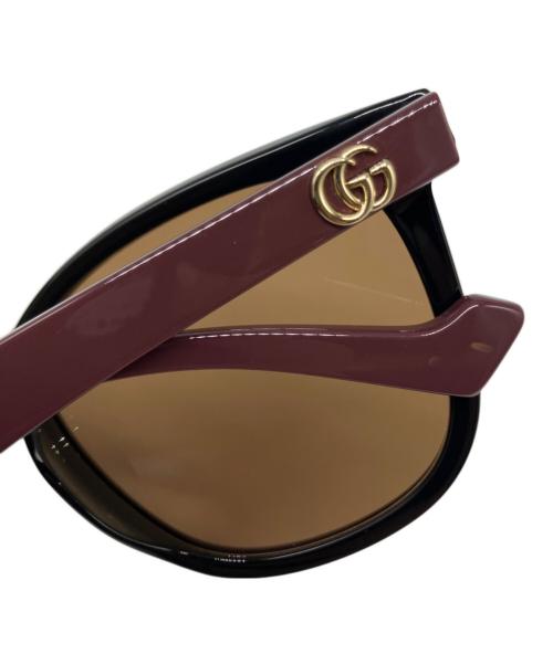 GUCCI（グッチ）GUCCI (グッチ) サングラス ブラウン×ブラック サイズ:55□19-145の古着・服飾アイテム