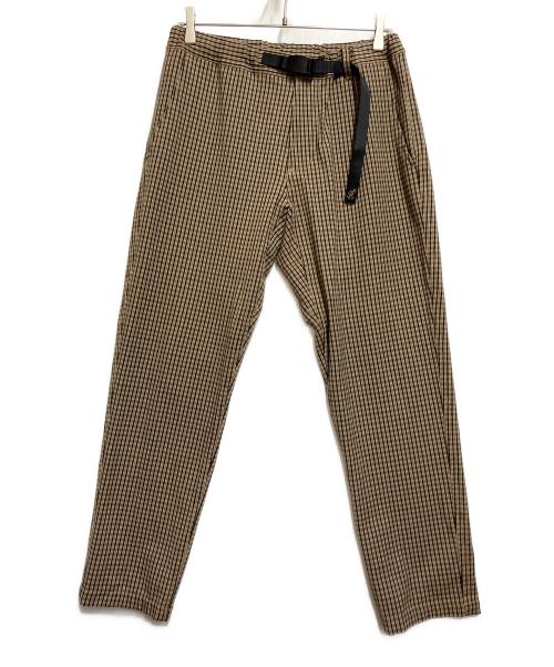 GRAMICCI（グラミチ）GRAMICCI (グラミチ) ウォッシャブルウーリーパンツ ブラウン×ベージュ サイズ:SIZE Ｌの古着・服飾アイテム