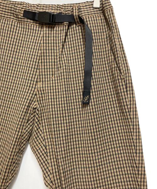 GRAMICCI（グラミチ）GRAMICCI (グラミチ) ウォッシャブルウーリーパンツ ブラウン×ベージュ サイズ:SIZE Ｌの古着・服飾アイテム