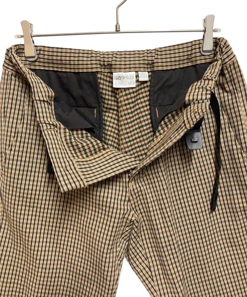 GRAMICCI（グラミチ）GRAMICCI (グラミチ) ウォッシャブルウーリーパンツ ブラウン×ベージュ サイズ:SIZE Ｌの古着・服飾アイテム