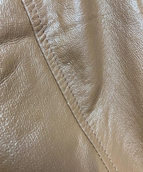 leather usa（レザーユーエスエー）leather usa (レザーユーエスエー) スタジャン ブラウン×ブラック サイズ:Lの古着・服飾アイテム