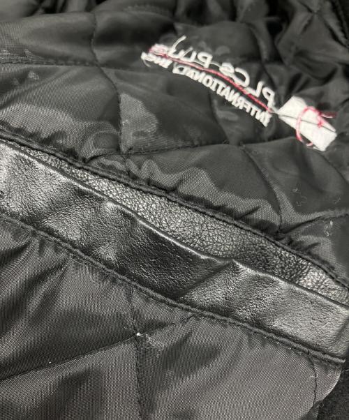 leather usa（レザーユーエスエー）leather usa (レザーユーエスエー) スタジャン ブラウン×ブラック サイズ:Lの古着・服飾アイテム