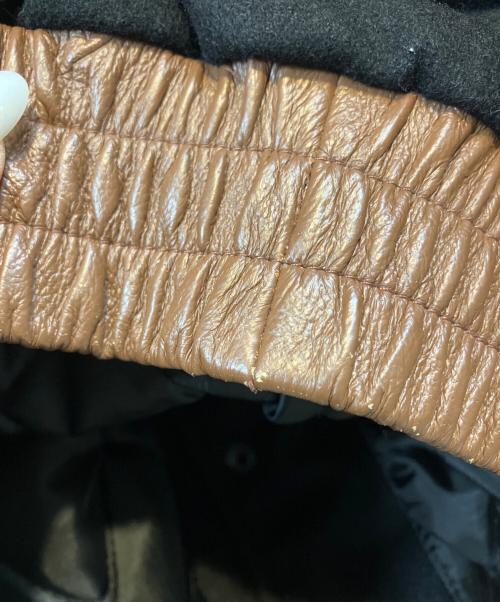 leather usa（レザーユーエスエー）leather usa (レザーユーエスエー) スタジャン ブラウン×ブラック サイズ:Lの古着・服飾アイテム