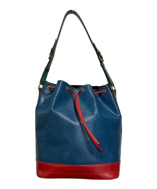 LOUIS VUITTON（ルイ ヴィトン）LOUIS VUITTON (ルイ ヴィトン) ショルダーバッグ 巾着 ブルー×レッドの古着・服飾アイテム