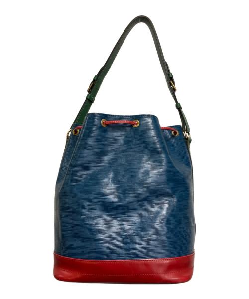 LOUIS VUITTON（ルイ ヴィトン）LOUIS VUITTON (ルイ ヴィトン) ショルダーバッグ 巾着 ブルー×レッドの古着・服飾アイテム
