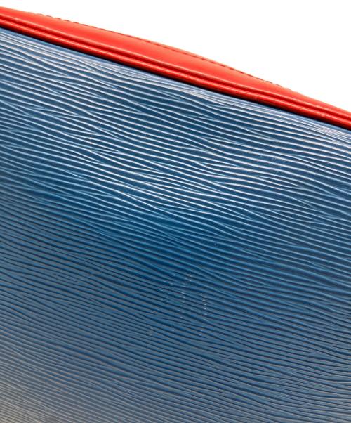 LOUIS VUITTON（ルイ ヴィトン）LOUIS VUITTON (ルイ ヴィトン) ショルダーバッグ 巾着 ブルー×レッドの古着・服飾アイテム