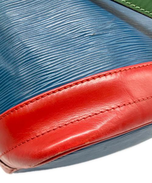 LOUIS VUITTON（ルイ ヴィトン）LOUIS VUITTON (ルイ ヴィトン) ショルダーバッグ 巾着 ブルー×レッドの古着・服飾アイテム