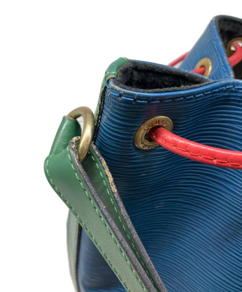 LOUIS VUITTON（ルイ ヴィトン）LOUIS VUITTON (ルイ ヴィトン) ショルダーバッグ 巾着 ブルー×レッドの古着・服飾アイテム