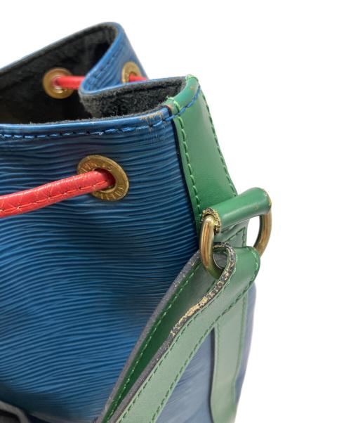 LOUIS VUITTON（ルイ ヴィトン）LOUIS VUITTON (ルイ ヴィトン) ショルダーバッグ 巾着 ブルー×レッドの古着・服飾アイテム