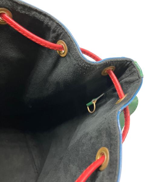 LOUIS VUITTON（ルイ ヴィトン）LOUIS VUITTON (ルイ ヴィトン) ショルダーバッグ 巾着 ブルー×レッドの古着・服飾アイテム